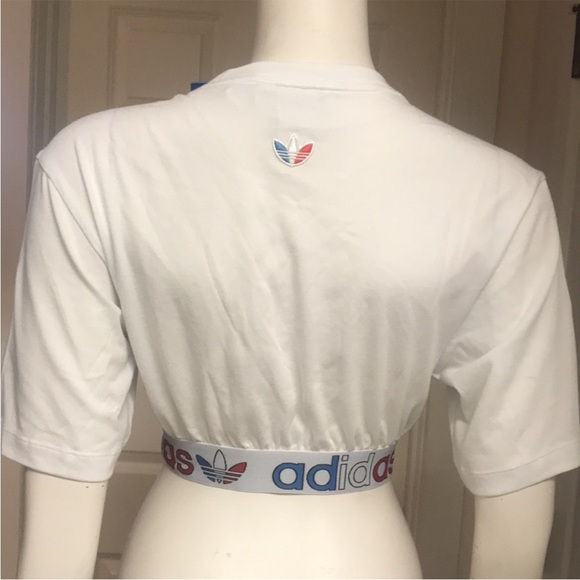 Cropped adidas white top - Picture 2 of 6